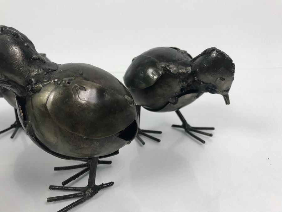 Set Of (5) Metal Sculpture Birds [Photo 7]