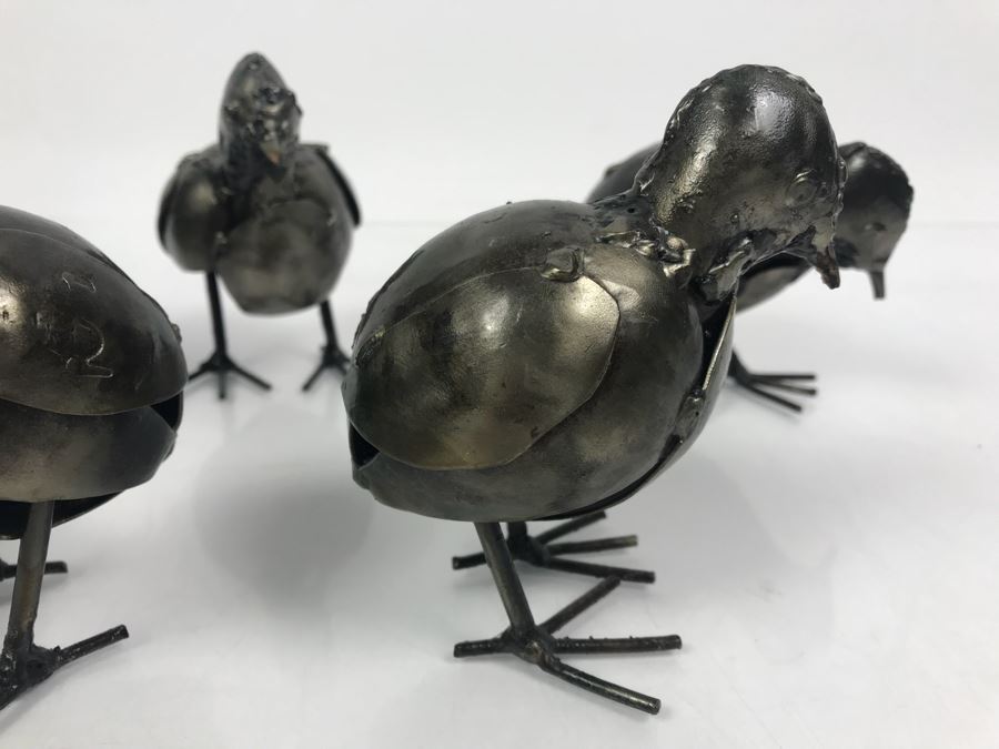 Set Of (5) Metal Sculpture Birds [Photo 8]