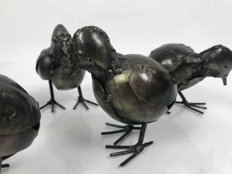Set Of (5) Metal Sculpture Birds [Photo 6]