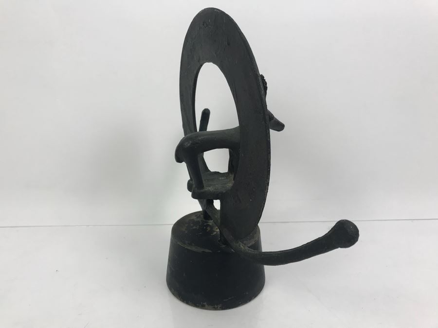 Bronze Sculpture On Wooden Base Signed HATTI [Photo 11]