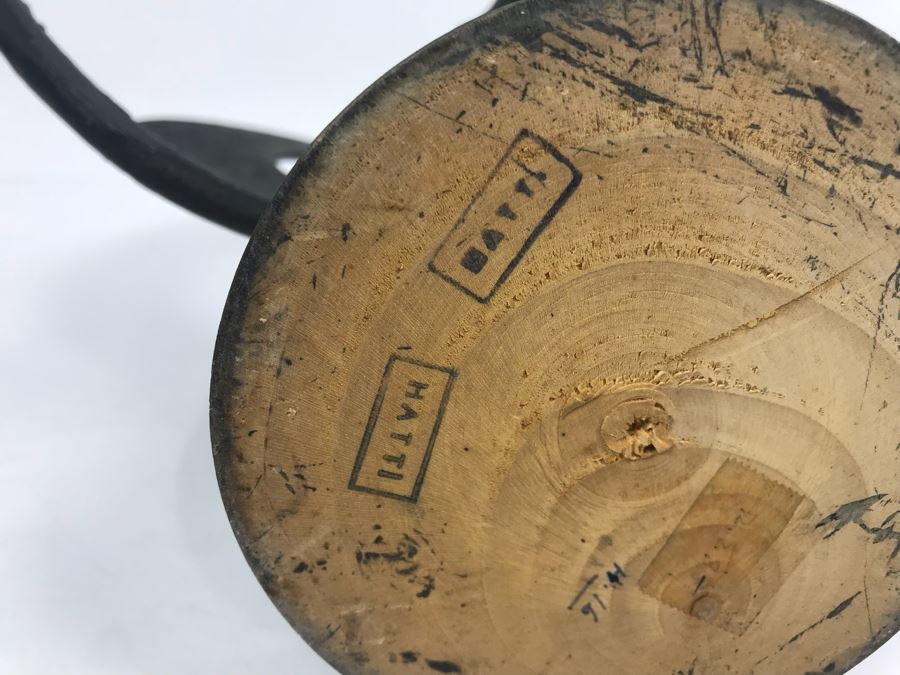 Bronze Sculpture On Wooden Base Signed HATTI [Photo 13]