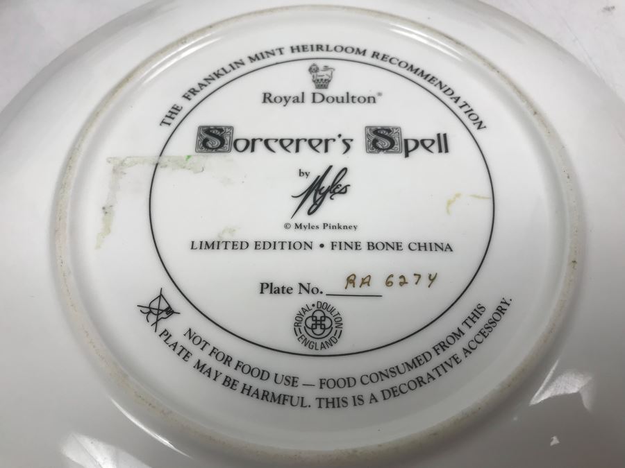 Collection Of Royal Doulton Lambethware Tangier And Stonehenge Plates, Cups, Bowls Plus Limited Edition Royal Doulton Collectible Plate Sorcerer's Spell By Myles Pinkney [Photo 10]