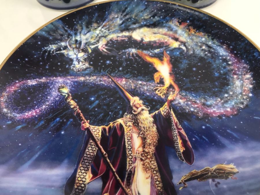 Collection Of Royal Doulton Lambethware Tangier And Stonehenge Plates, Cups, Bowls Plus Limited Edition Royal Doulton Collectible Plate Sorcerer's Spell By Myles Pinkney [Photo 9]