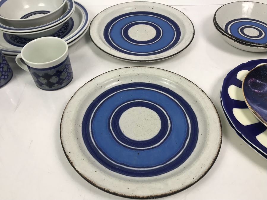 Collection Of Royal Doulton Lambethware Tangier And Stonehenge Plates, Cups, Bowls Plus Limited Edition Royal Doulton Collectible Plate Sorcerer's Spell By Myles Pinkney [Photo 14]