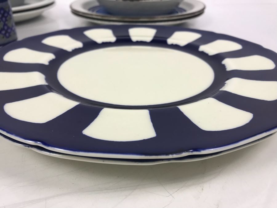 Collection Of Royal Doulton Lambethware Tangier And Stonehenge Plates, Cups, Bowls Plus Limited Edition Royal Doulton Collectible Plate Sorcerer's Spell By Myles Pinkney [Photo 3]