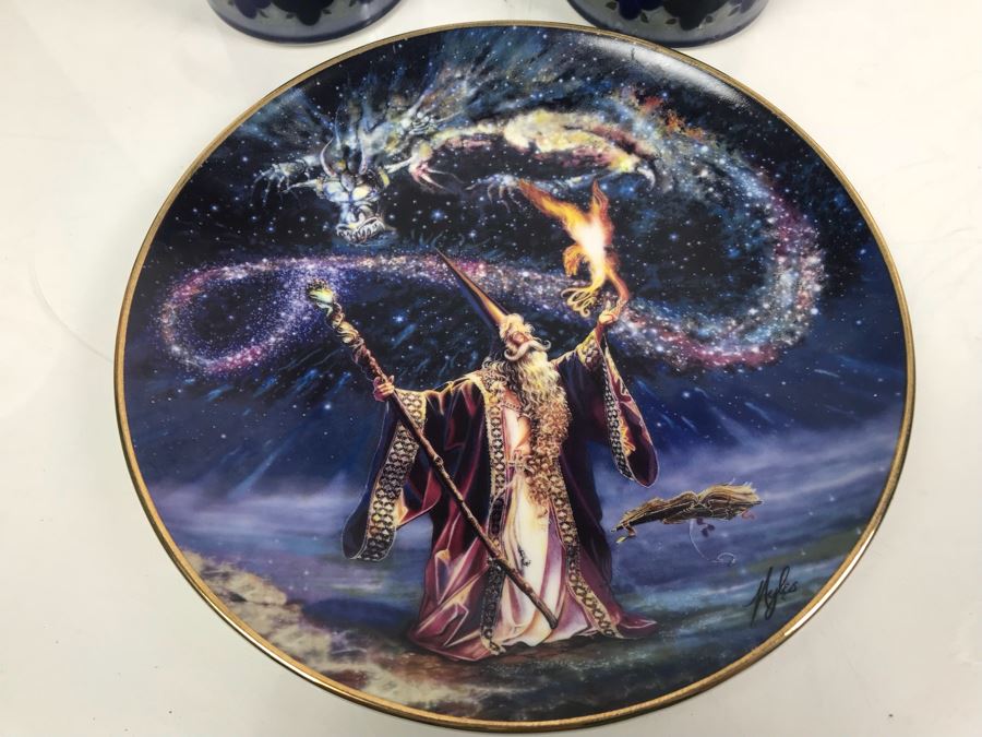 Collection Of Royal Doulton Lambethware Tangier And Stonehenge Plates, Cups, Bowls Plus Limited Edition Royal Doulton Collectible Plate Sorcerer's Spell By Myles Pinkney [Photo 8]