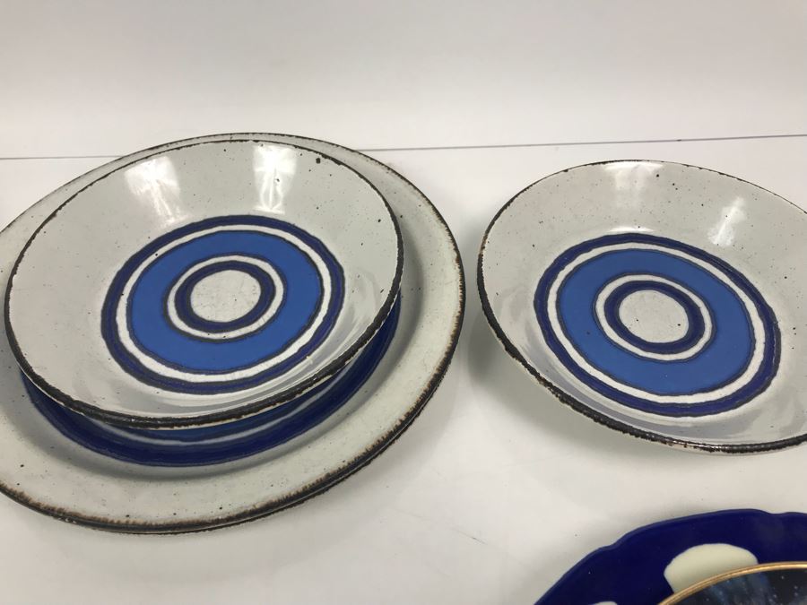 Collection Of Royal Doulton Lambethware Tangier And Stonehenge Plates, Cups, Bowls Plus Limited Edition Royal Doulton Collectible Plate Sorcerer's Spell By Myles Pinkney [Photo 13]