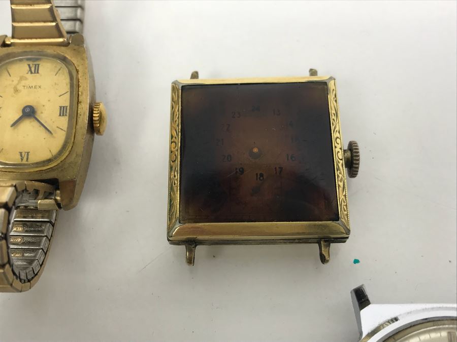 Collection Of Various Mens And Womens Watches And Watch Bands Including Mens Elgin Sportsman And Pair Of Waltham Watches [Photo 7]