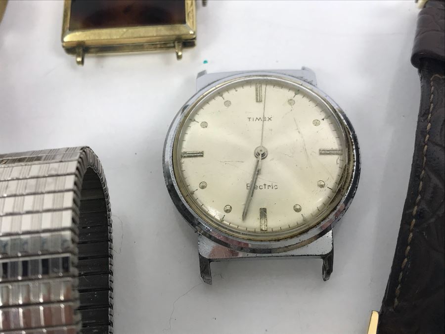 Collection Of Various Mens And Womens Watches And Watch Bands Including Mens Elgin Sportsman And Pair Of Waltham Watches [Photo 6]