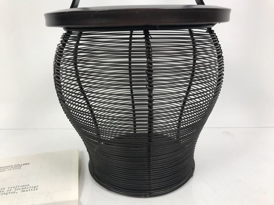 Lynne Hull Metal Wire Basket Sculpture Purchased For $240 IN 1988 [Photo 4]