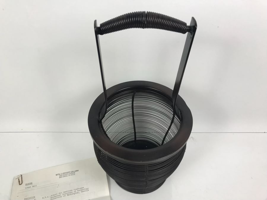 Lynne Hull Metal Wire Basket Sculpture Purchased For $240 IN 1988 [Photo 5]