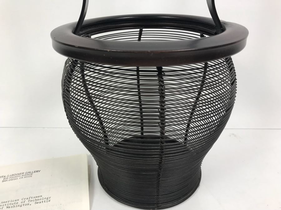 Lynne Hull Metal Wire Basket Sculpture Purchased For $240 IN 1988 [Photo 3]