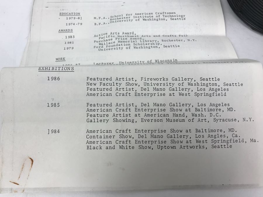 Lynne Hull Metal Wire Basket Sculpture Purchased For $240 IN 1988 [Photo 8]