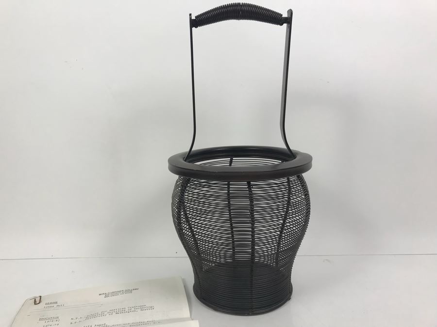 Lynne Hull Metal Wire Basket Sculpture Purchased For $240 IN 1988 [Photo 2]