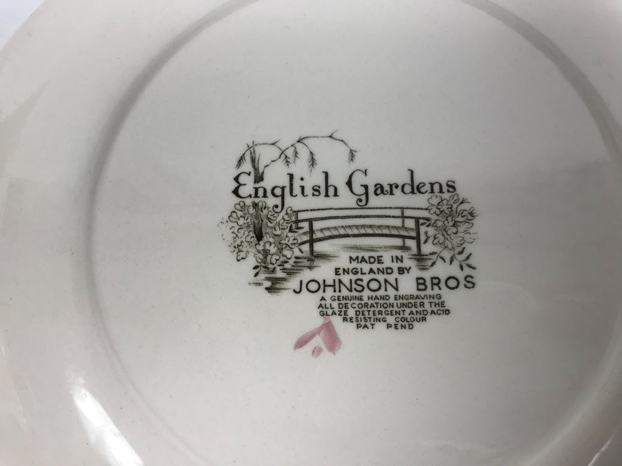 Vintage China - English Gardens Johnson Bros Plate And Mason's England Serving Tray [Photo 4]