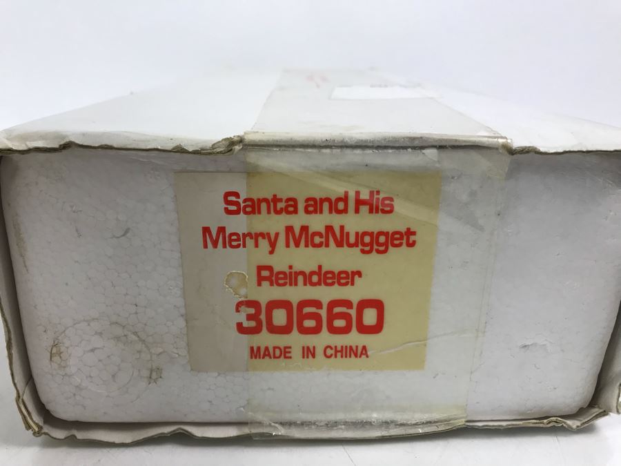 McMemories Official McDonald's Collectibles Club Christmas Decorations Pair Of A Merry McNugget Christmas 30631 And Santa And His Merry McNugget Reindeer 30660 [Photo 6]