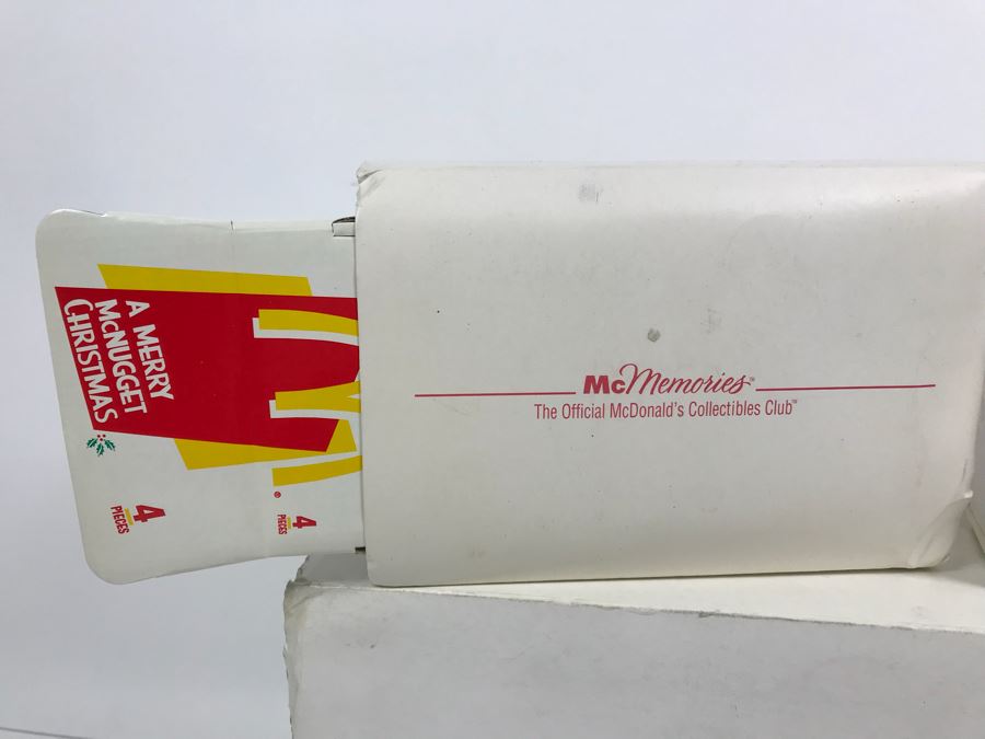 McMemories Official McDonald's Collectibles Club Christmas Decorations Pair Of A Merry McNugget Christmas 30631 And Santa And His Merry McNugget Reindeer 30660 [Photo 4]