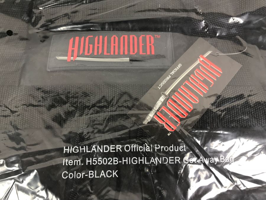 Set Of (4) Movie Promotional Get Away Bags Movie Highlander Offical Product Comic Con New Old Stock [Photo 4]