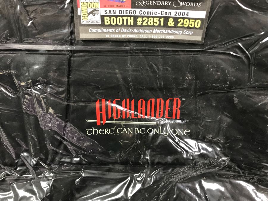 (3) Movie Promotional All Purpose Laptop Bags From Movie Highlander And (1) Purple Promotional Bag For XENA Warrior Princess New Old Stock [Photo 5]