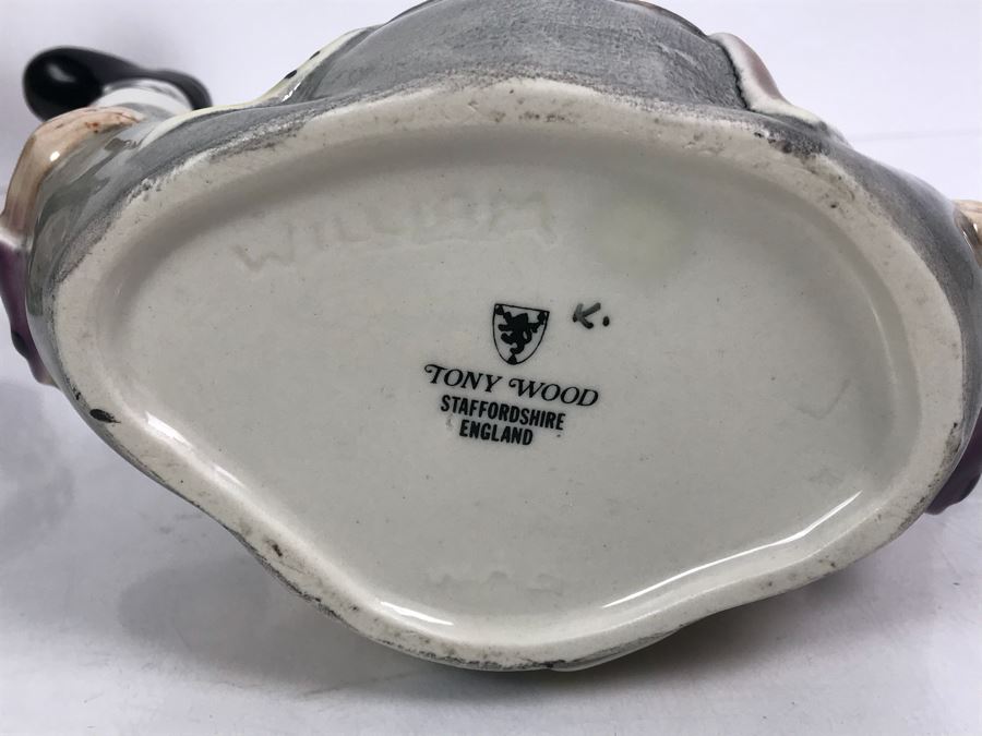 Collection Of Figural English Teapots By Andy Titcomb, Tony Wood, Beswick Ware And Crown Dorset Fine Bone China Staffordshire England Dolphin Rhinoceros [Photo 11]