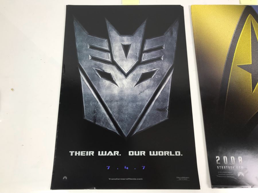 (7) Copies Of TRANSFORMERS And (40) Copies Of 2008 StarTrek.com Movie Promotional Posters Comic Con [Photo 3]