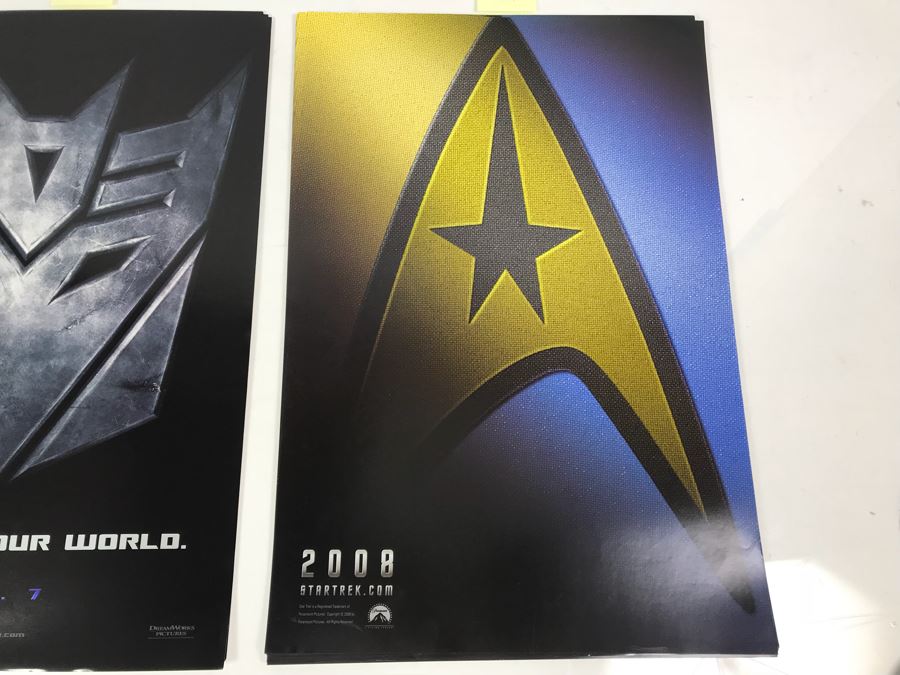 (7) Copies Of TRANSFORMERS And (40) Copies Of 2008 StarTrek.com Movie Promotional Posters Comic Con [Photo 4]
