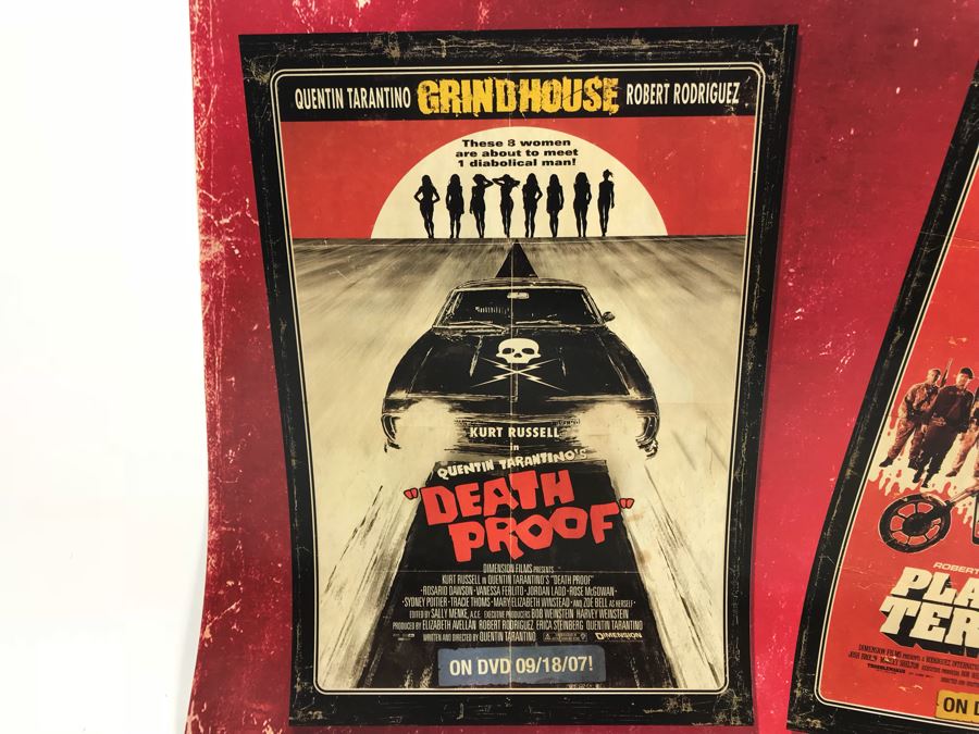 (33) Copies Of Double-Sided Poster Featuring MACHETE On One Side And Death Proof And Planet Terror Grindhouse Film Quentin Tarantino and Robert Rodriguez Movie Promotional Posters Comic Con [Photo 4]