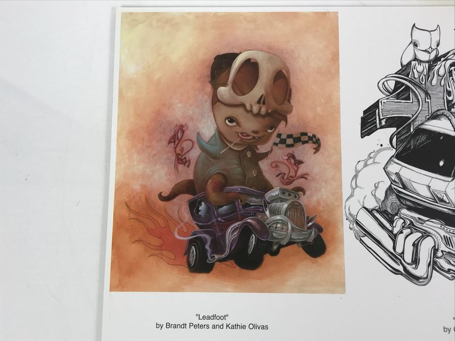 (8) Copies Of 40th Anniversary Of Hot Wheels Mattel Promotional Posters Comic Con Brandt Peters, Kathie Olivas, Greg Simkins, Ken Garduno [Photo 4]