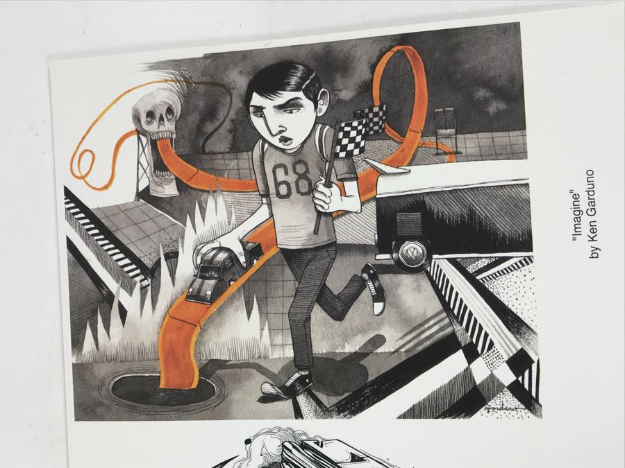 (8) Copies Of 40th Anniversary Of Hot Wheels Mattel Promotional Posters Comic Con Brandt Peters, Kathie Olivas, Greg Simkins, Ken Garduno [Photo 7]