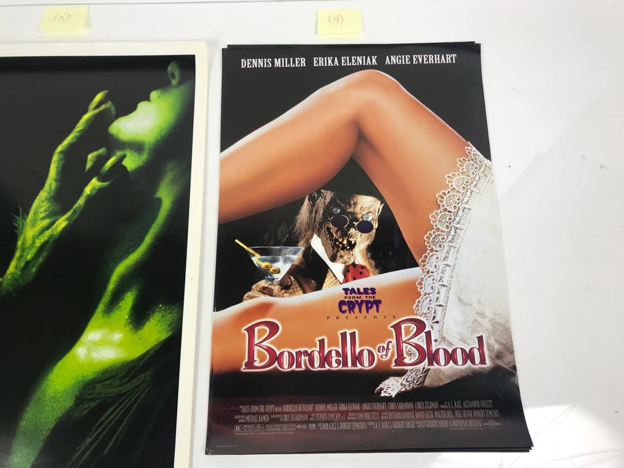 (5) Copies Of The Island of Dr. Moreau And (4) Copies Of Tales From The Crypt Presents Bordello Of Blood Movie Promotional Posters Comic Con [Photo 5]