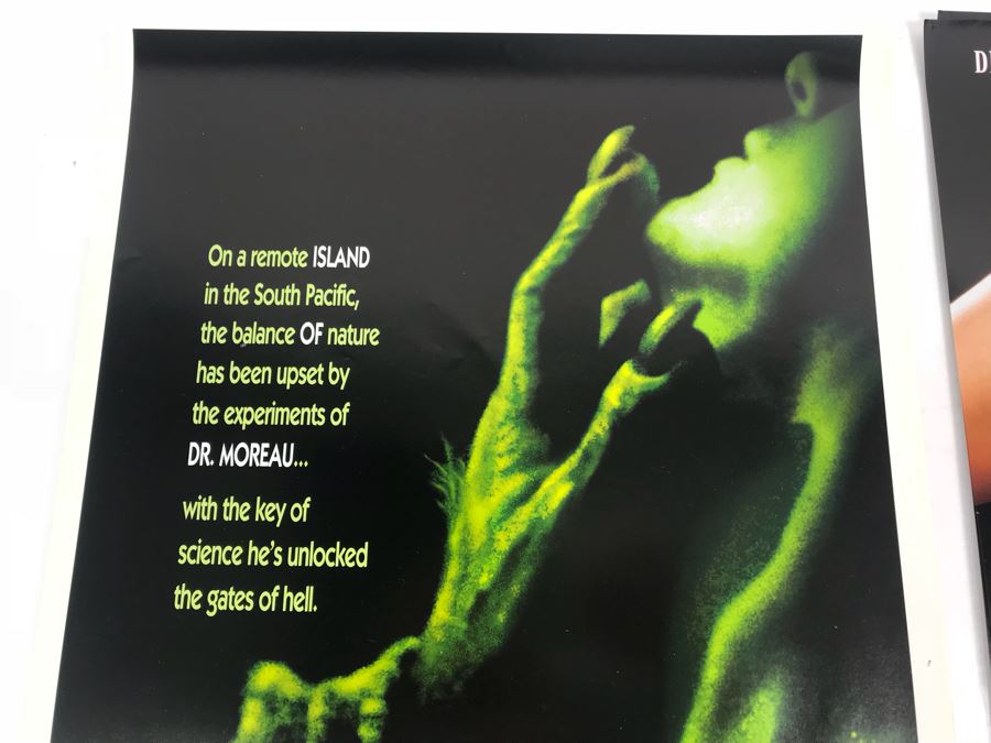 (5) Copies Of The Island of Dr. Moreau And (4) Copies Of Tales From The Crypt Presents Bordello Of Blood Movie Promotional Posters Comic Con [Photo 3]