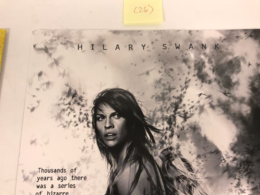 (8) Copies Of David Arquette Film The Tripper And (26) Copies Of The Reaping Hilary Swank Movie Promotional Posters Comic Con [Photo 7]