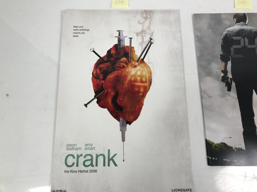 (24) Copies Of Crank And (15) Copies Of FOX TV Series 24 Movie Promotional Posters Comic Con [Photo 2]
