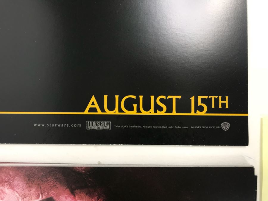 (20) Copies Of Batman Arkham Asylum Video Game Poster And (16) Copies Of STAR WARS The Clone Wars (Double-Sided) Movie Promotional Posters Comic Con [Photo 9]