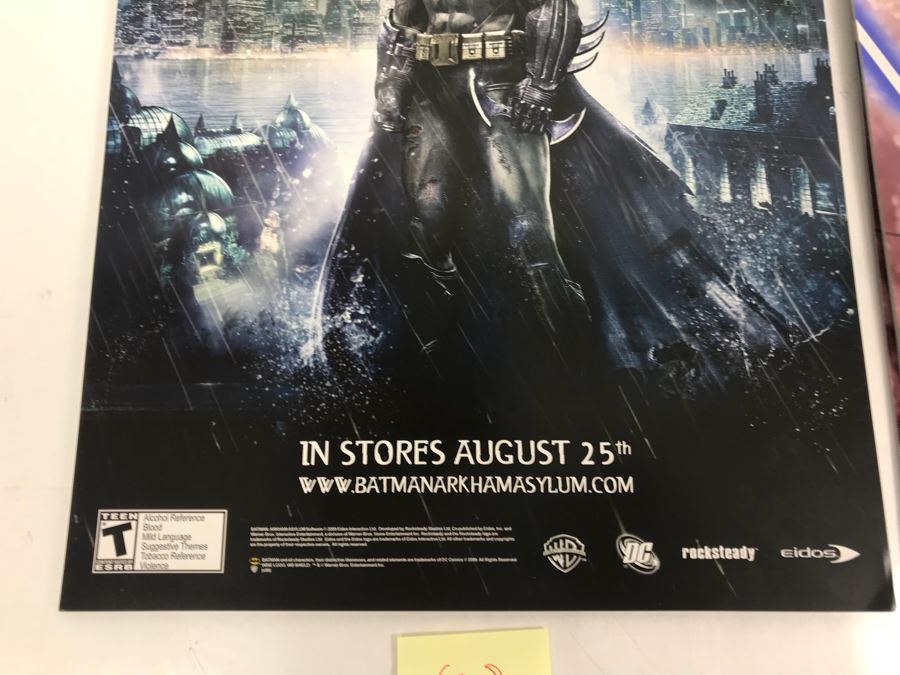 (20) Copies Of Batman Arkham Asylum Video Game Poster And (16) Copies Of STAR WARS The Clone Wars (Double-Sided) Movie Promotional Posters Comic Con [Photo 6]