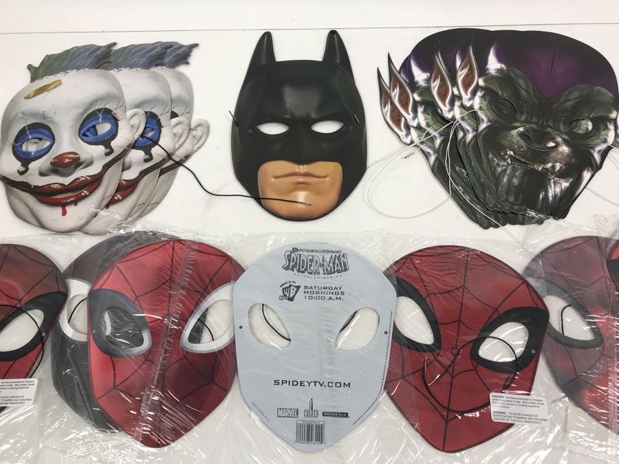 Collection Of Promotional Masks Featuring Batman Spider-Man [Photo 2]