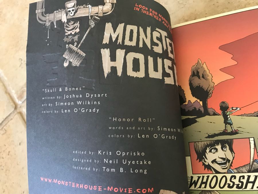 Signed Monster House Comic Book Signed By Simeon Wilkins [Photo 4]