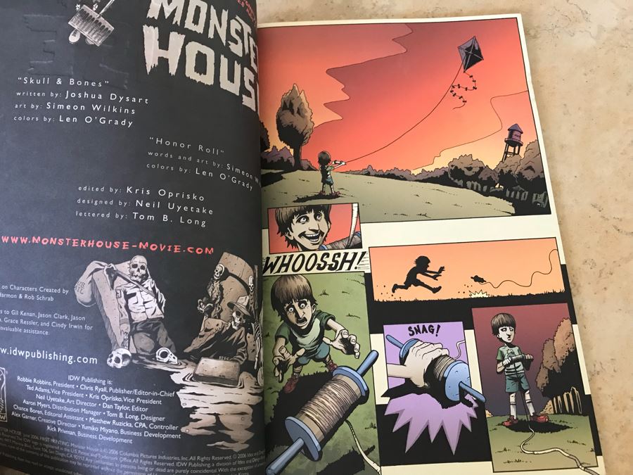 Signed Monster House Comic Book Signed By Simeon Wilkins [Photo 3]