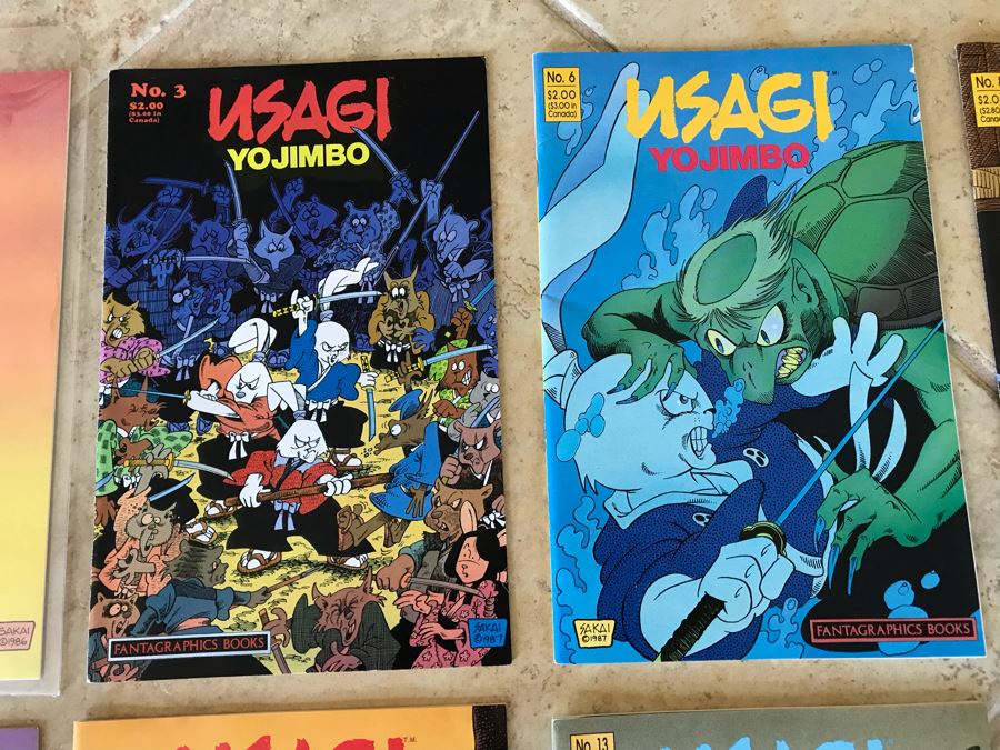 (8) Vintage 1986 Comic Books USAGI Yojimbo Fantagraphics Books Including #1 Issue [Photo 4]