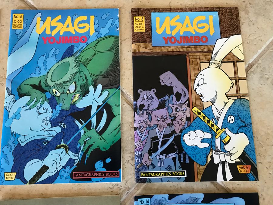 (8) Vintage 1986 Comic Books USAGI Yojimbo Fantagraphics Books Including #1 Issue [Photo 5]
