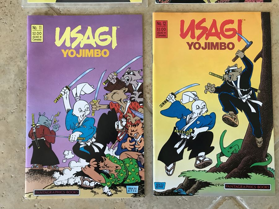 (8) Vintage 1986 Comic Books USAGI Yojimbo Fantagraphics Books Including #1 Issue [Photo 6]