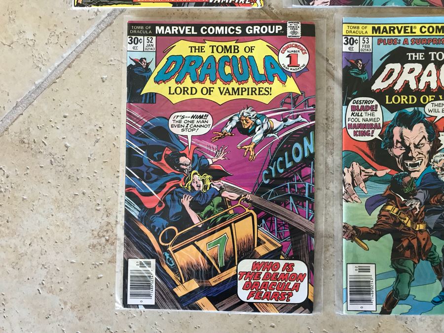 (7) Vintage MARVEL The Tomb Of Dracula Comic Books [Photo 6]