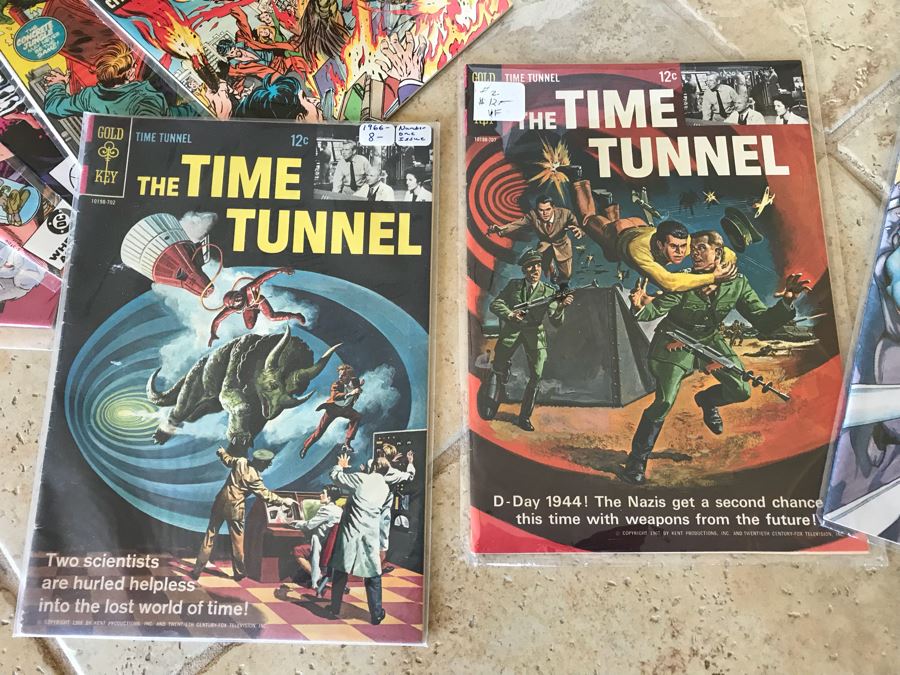 Short Box Of Vintage Comic Books Including Gold Key The Time Tunnel, The Man-Thing, Uncanny X-Men - See All Photos For Sampling [Photo 2]