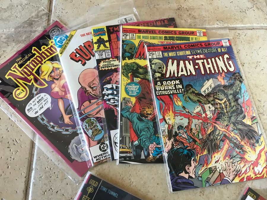 Short Box Of Vintage Comic Books Including Gold Key The Time Tunnel, The Man-Thing, Uncanny X-Men - See All Photos For Sampling [Photo 5]