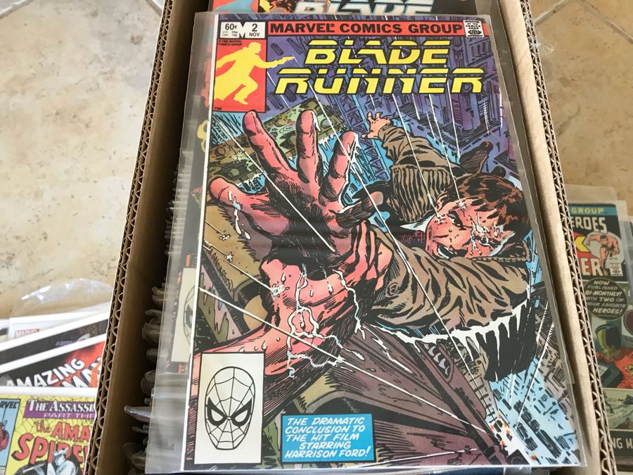 LONG Box Of Vintage Comic Books Featuring Lots Of 1st Issues Including First Issues Of Blade Runner, Kazar The Savage, Magik, Kull The Conqueror, Krull, The A-Team, The Dark Crystal And More - See All Photos For Sampling [Photo 22]