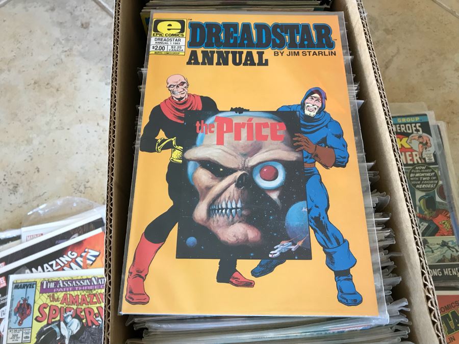 LONG Box Of Vintage Comic Books Featuring Lots Of 1st Issues Including First Issues Of Blade Runner, Kazar The Savage, Magik, Kull The Conqueror, Krull, The A-Team, The Dark Crystal And More - See All Photos For Sampling [Photo 15]