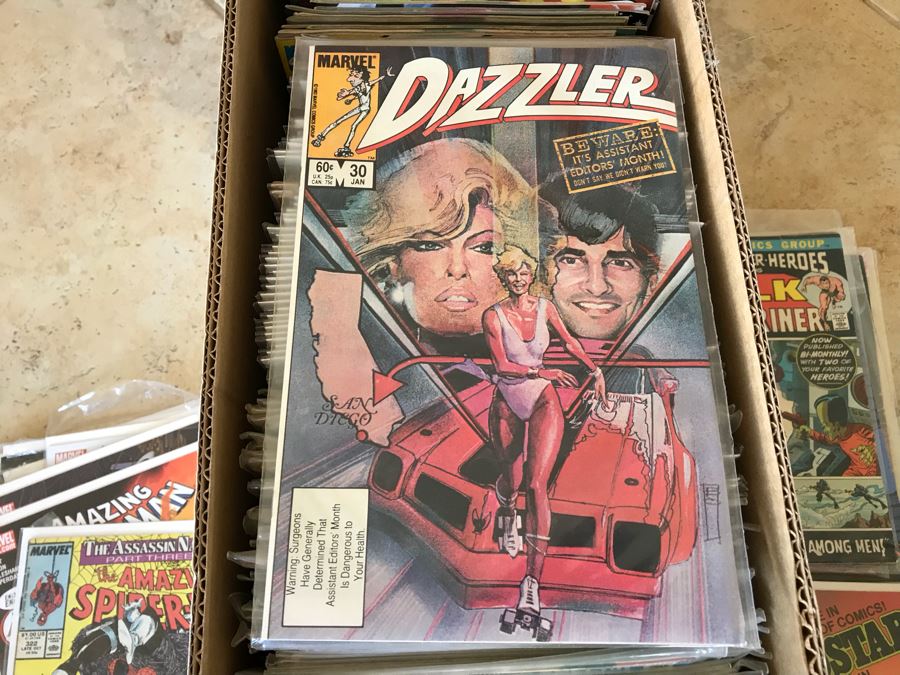 LONG Box Of Vintage Comic Books Featuring Lots Of 1st Issues Including First Issues Of Blade Runner, Kazar The Savage, Magik, Kull The Conqueror, Krull, The A-Team, The Dark Crystal And More - See All Photos For Sampling [Photo 17]