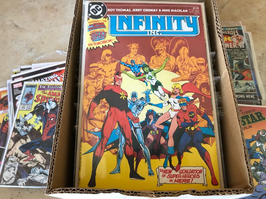 LONG Box Of Vintage Comic Books Featuring Lots Of 1st Issues Including First Issues Of Blade Runner, Kazar The Savage, Magik, Kull The Conqueror, Krull, The A-Team, The Dark Crystal And More - See All Photos For Sampling [Photo 9]