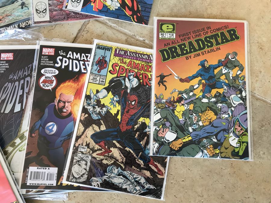 LONG Box Of Vintage Comic Books Featuring Lots Of 1st Issues Including First Issues Of Blade Runner, Kazar The Savage, Magik, Kull The Conqueror, Krull, The A-Team, The Dark Crystal And More - See All Photos For Sampling [Photo 3]