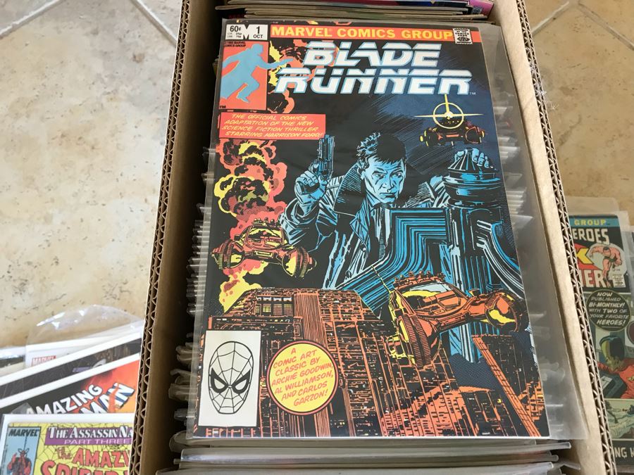 LONG Box Of Vintage Comic Books Featuring Lots Of 1st Issues Including First Issues Of Blade Runner, Kazar The Savage, Magik, Kull The Conqueror, Krull, The A-Team, The Dark Crystal And More - See All Photos For Sampling [Photo 20]